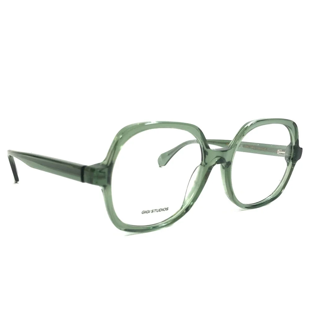 Gigi Studios Eyeglasses Frames BRIELLE 6933/7 Clear Transparent Green 52-17-140